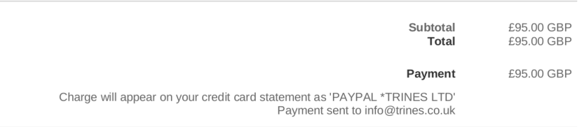 paypal-trines-wordpress-95GBP-payment-sent